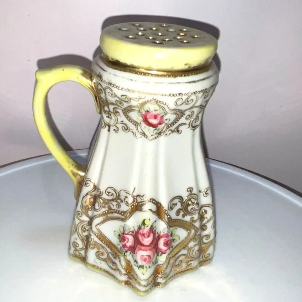 Gorgeous antique Nippon sugar shaker sugar sifter hand painted must see